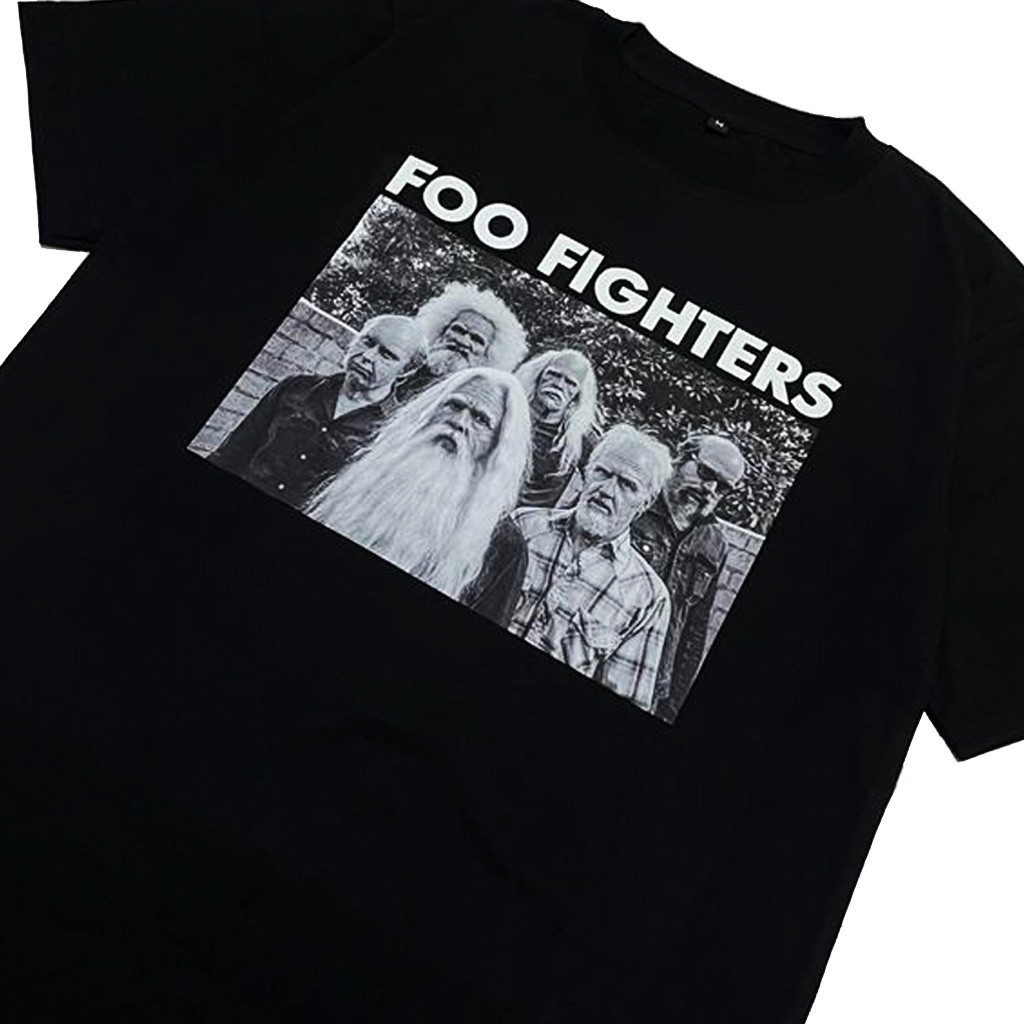 KAOS BAND FOO FIGHTERS T SHIRT BAJU DISTRO MUSIK ROCK PRIA WANITA DEWASA ORIGINAL BANDUNG