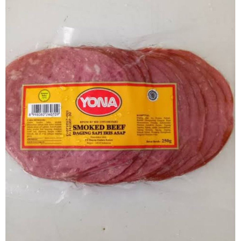 

Yona Smoked Beef 250gr