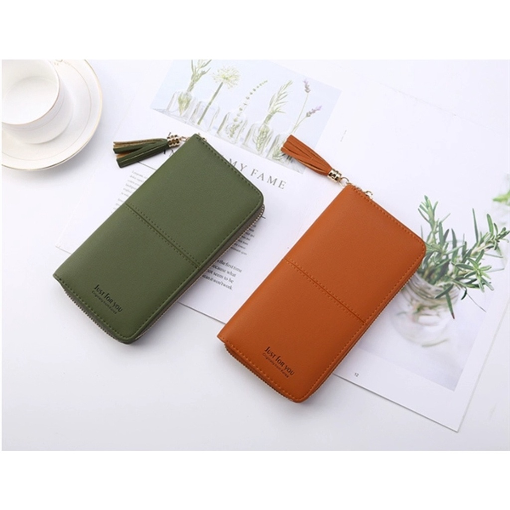 Khatinstore Dompet Wanita Panjang / Long Wallet Woman / Just For You ORI / Dompet HP / Dompet Uang / 180