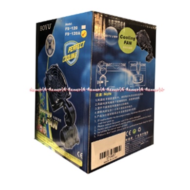 Boyu Perfect Cooling Pendingin Mesin Aquarium Kipas Akuarium Untuk Menurunkan Suhu Air Boyyu Fs-120A Cooling Fan Aquarium