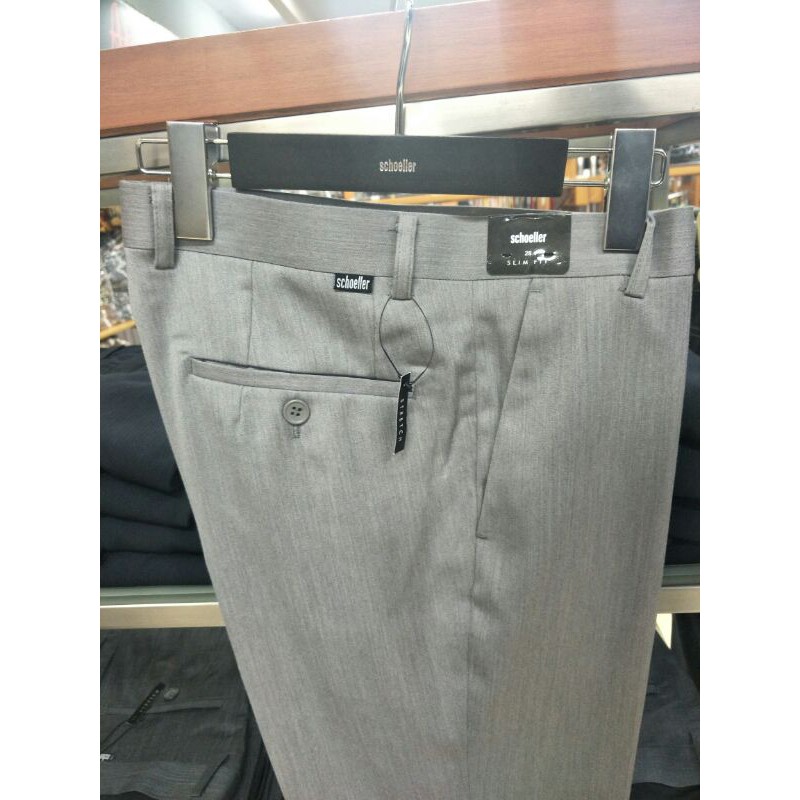 Celana Formal Schoeller Slimfit abu2
