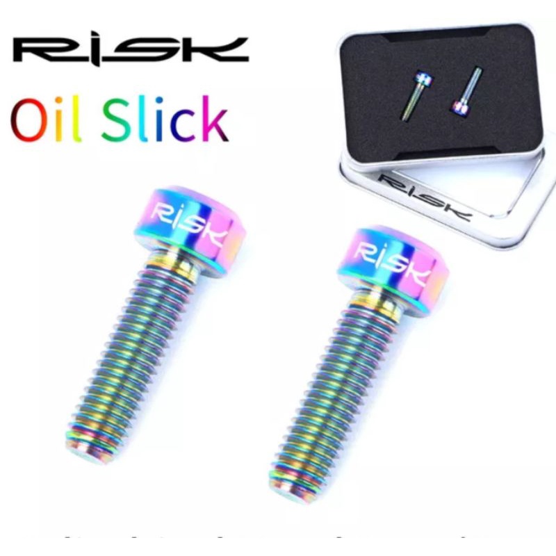 Risk Baut Titanium M5x18mm Baut Stem Sepeda Baut Bottle cage Baut Seatclamp