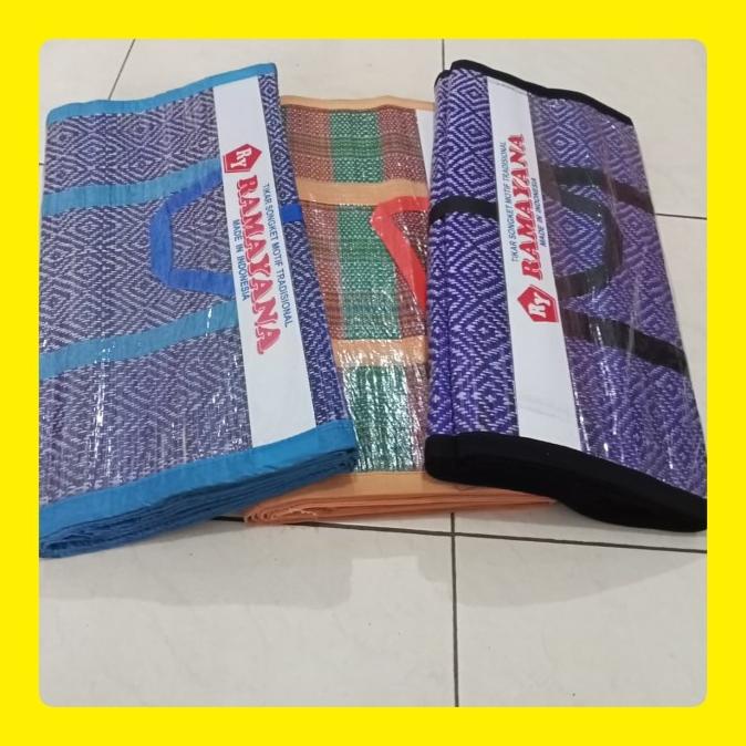 Tikar LIPAT/TIKAR MENDONG, Model TAS, Ramayana TEBAL DAN AWET.