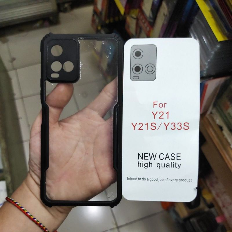 VIVO Y21 / Y21S / Y33S HARDCASE SILIKON KARET PINGGIR mantap