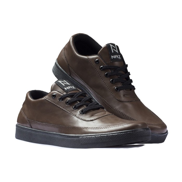 |DK01x NAZ| Sepatu Sneakers Pria Casual Sneaker Cowok ORIGINAL DEDRICK DARK BROWN