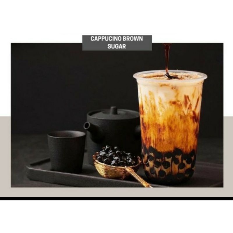

CAPPUCINO BROWN SUGAR POWDER/ Cappucino Brown Sugar bubuk minuman 1kg Best seller