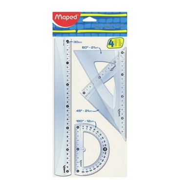 

Segera Miliki Maped Penggaris Essentials Ruler Busur Large Set Isi 4 Pcs No Bantex Promo