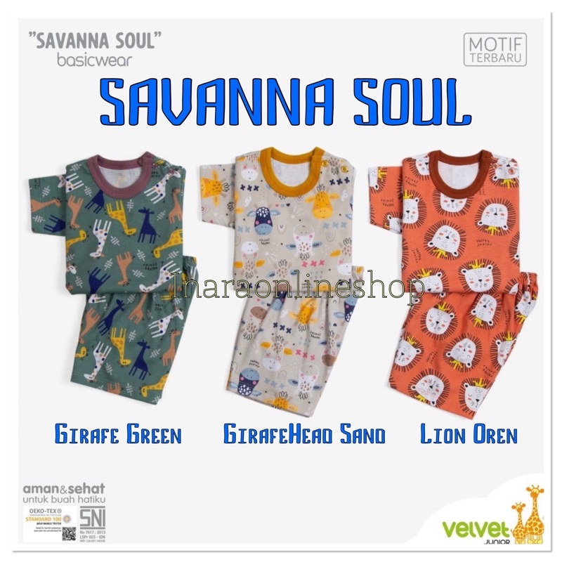 Velvet Junior Setelan PENDEK SML XL XXL - Satuan 1stell