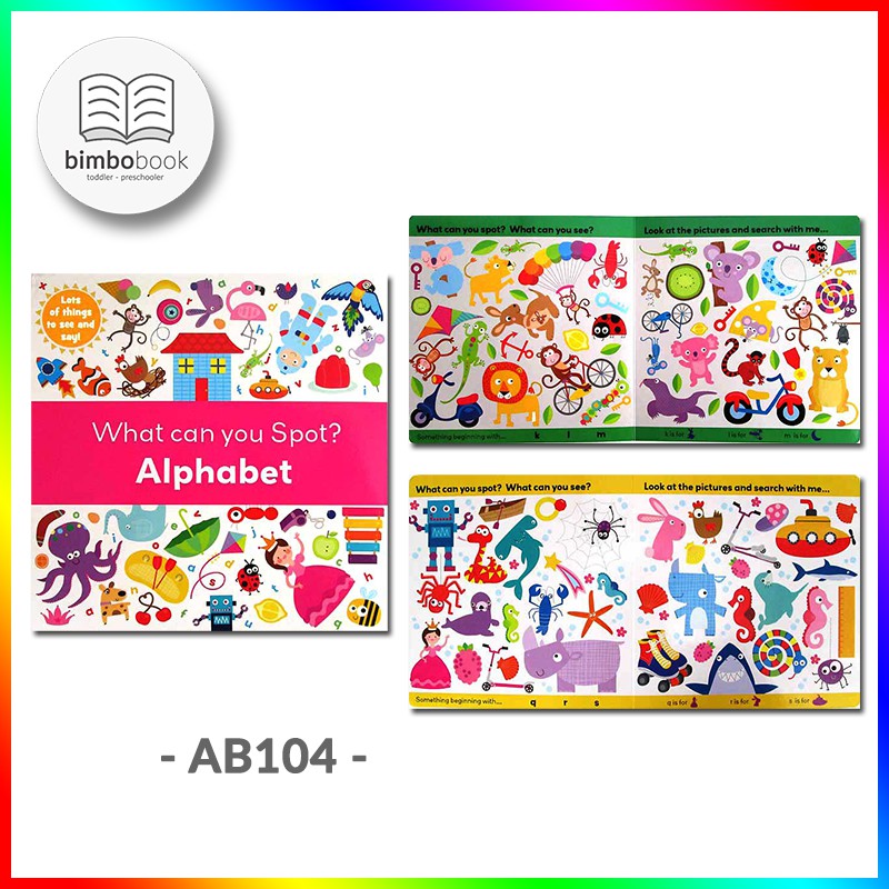 Buku Cerita Anak Import | AB104 - What Can You Spot? Alphabet