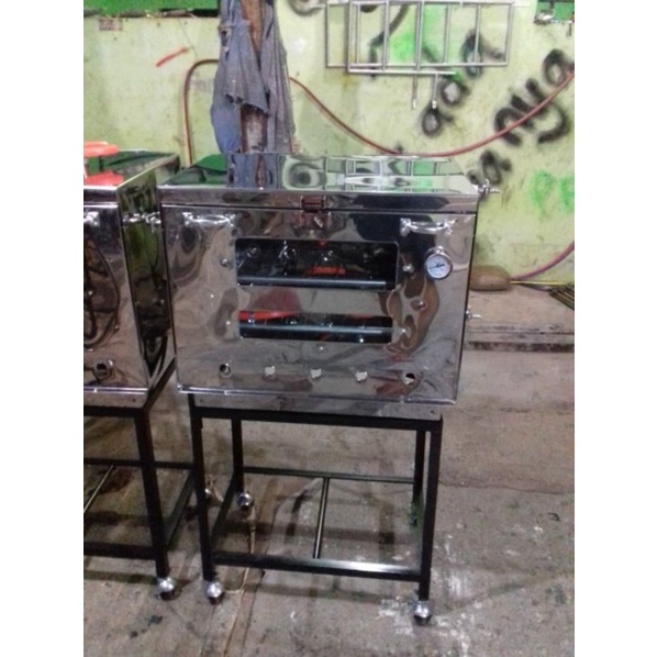 OVEN GAS KUMPLIT 40X60 PENGATUR SUHU ,KAKI OVEN