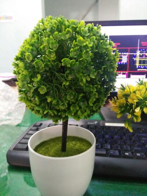 Pot Tanaman Hias Artificial Bulat