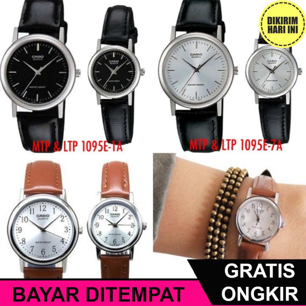 (BAYAR DITEMPAT) OE4469 JAM TANGAN COUPLE CASIO ORIGINAL MTP-1095E / LTP-1095E