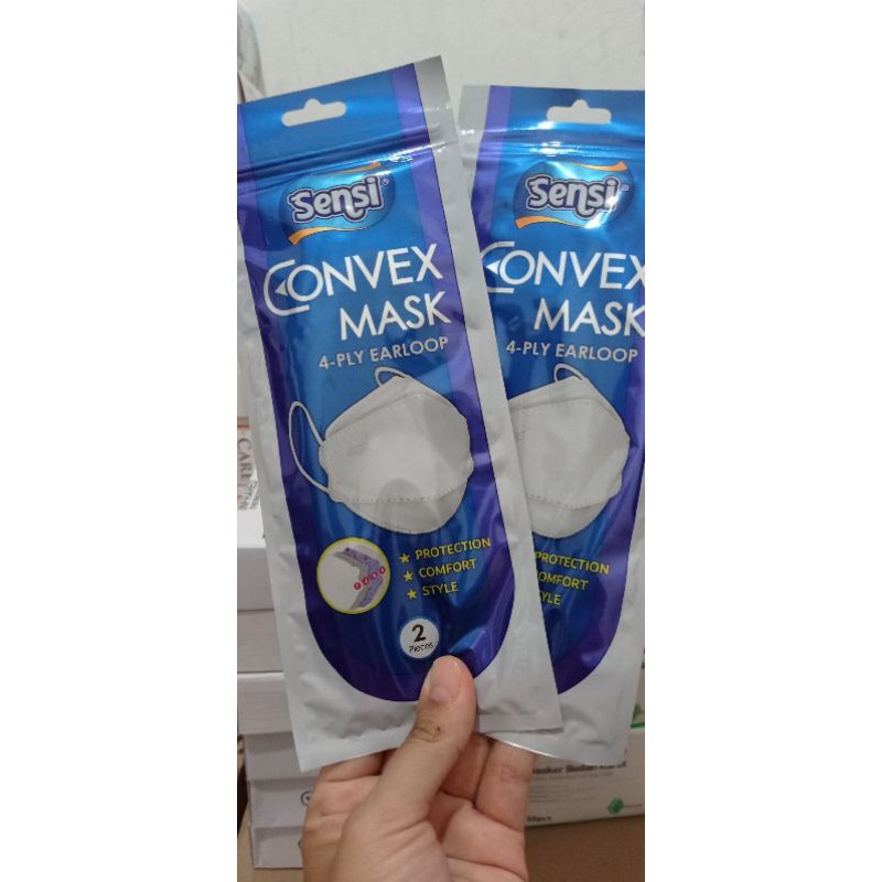 Masker Sensi Convex 4 Ply Kemasan Sachet Original Spesial Hut Kemerdekaan RI / Merah Putih