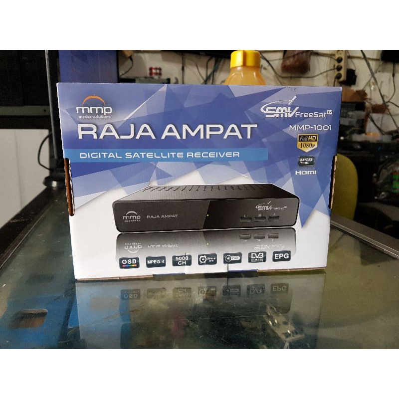 RECEIVER MMP RAJA AMPAT DIGITAL SATELLIT RECEIVER MMP-1001 SMV FREESAT TV