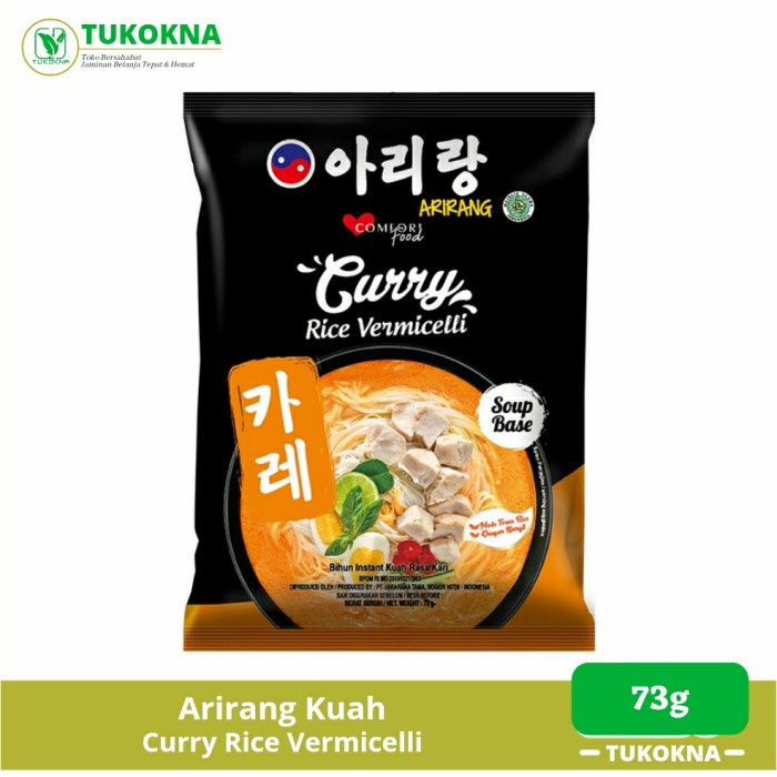 

Arirang Kuah Curry Rice Vermicelli 73g