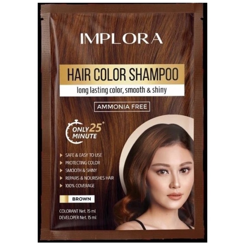 Implora Hair Color Shampoo/Semir Shampoo/Semir Murah