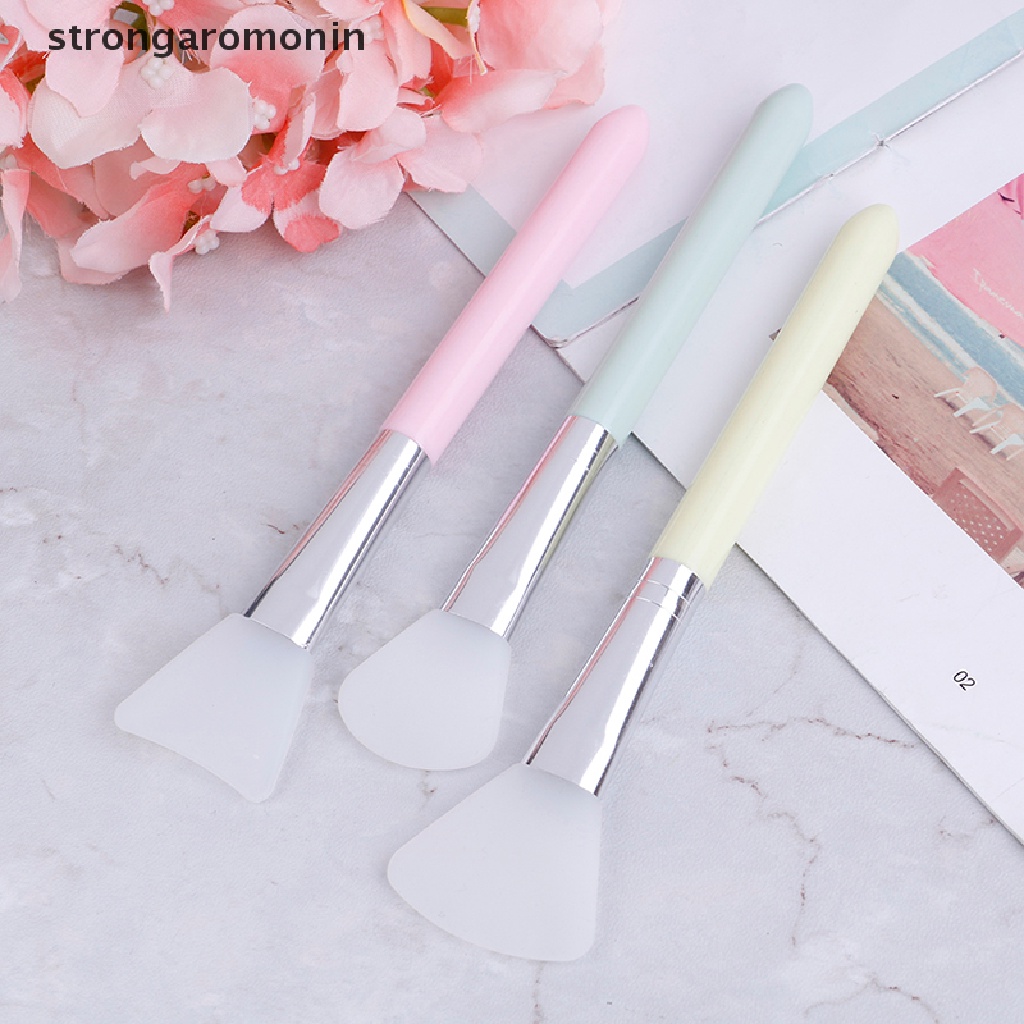 Strongaromonin 1pc brush Silikon Datar Aplikator Kosmetik / makeup / Perawatan Wajah