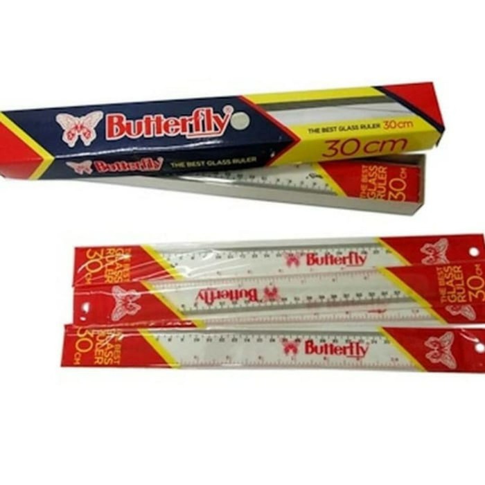 

PENGGARIS PLASTIK BUTTERFLY 30 CM