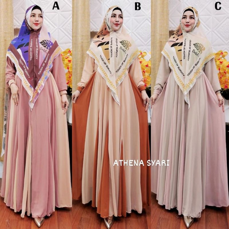 Athena syari By Belifi~ gamis original murah