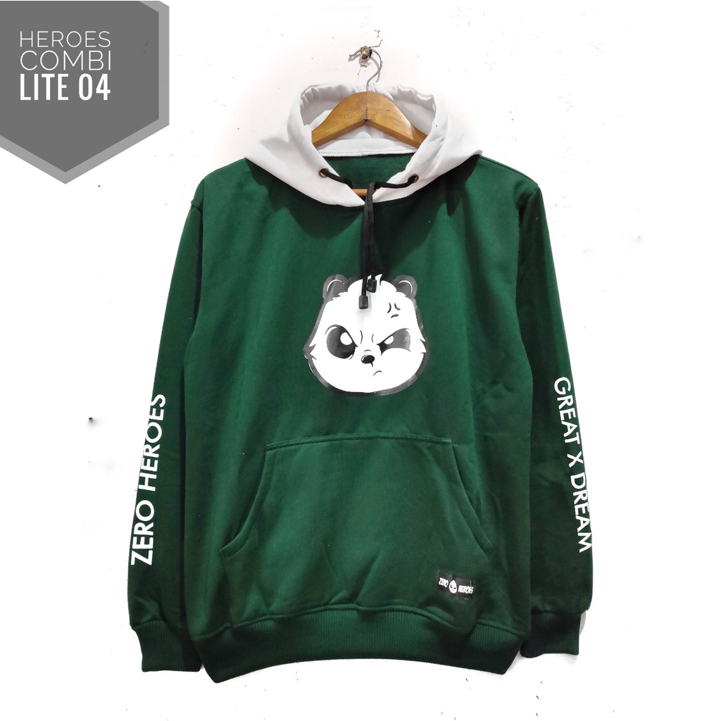BEAR RETDRIM Jaket sweater Hoodie Z0Heroes FCK jaket panda / panda fuck / zero heroe panda fuck polos SABLON SIZE L XL