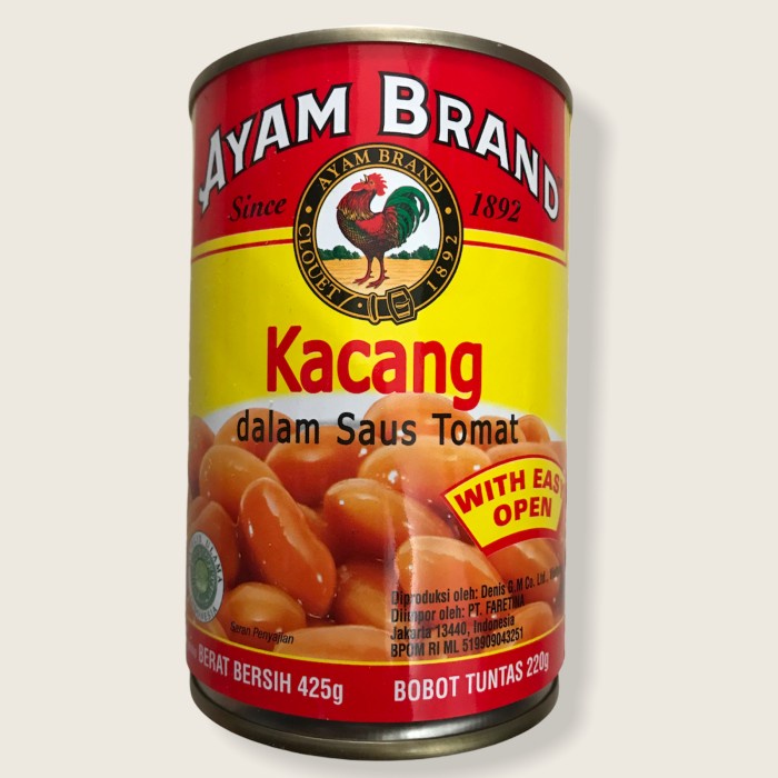 

Da202X6 Ayam Brand Kacang Dalam Saus Tomato 425G Xa20X1