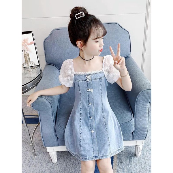 Dress Anak Perempuan Baju Anak Perempuan Pakaian Fashion Anak Perempuan Import Dres Jeans