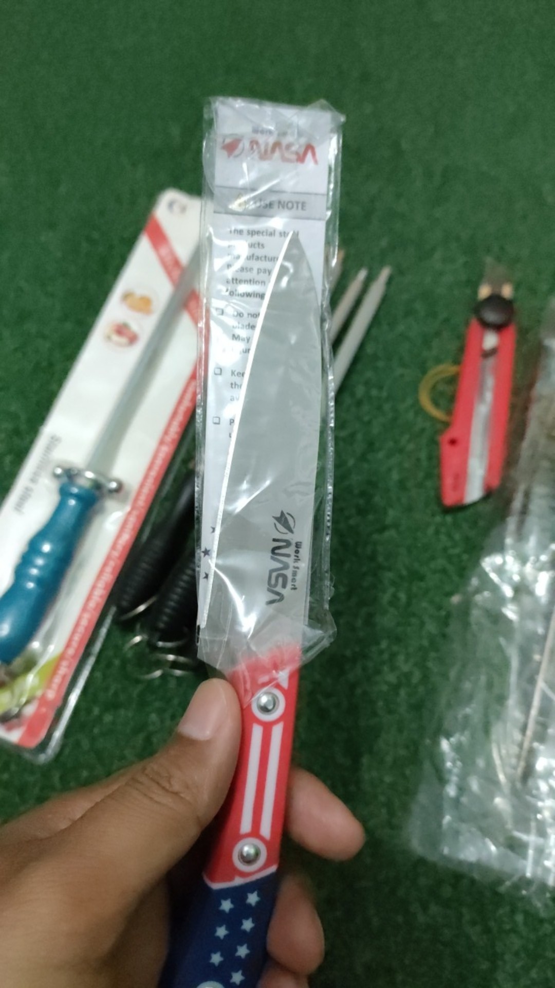 Pisau Dapur Kupas Buah Motif Usa Amrik - Fruit Knife