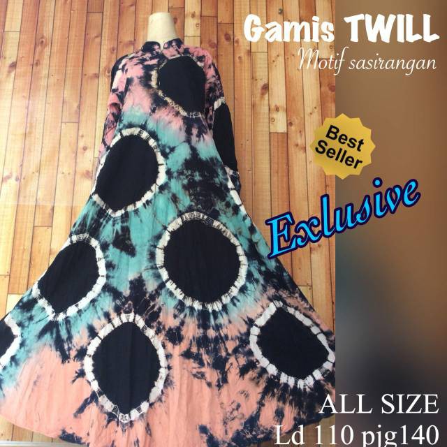 Gamis Twill Motif Sasirangan