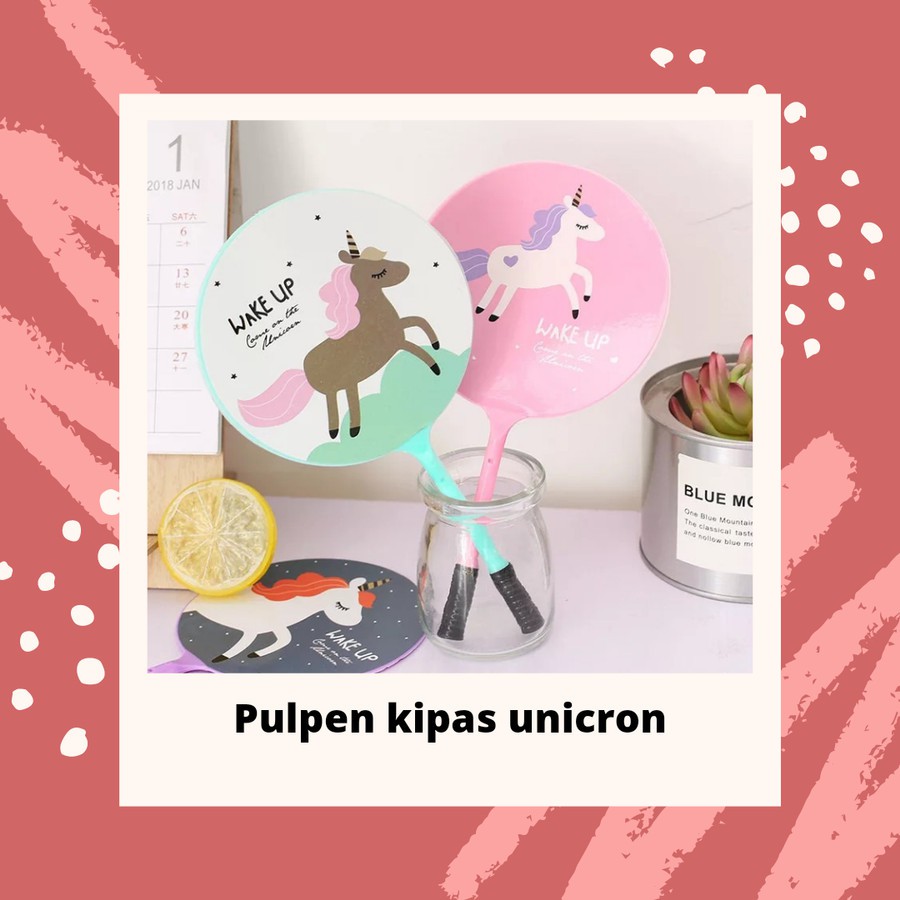 

bisa cod pulpen gel kipas karakter unicron kuda poni