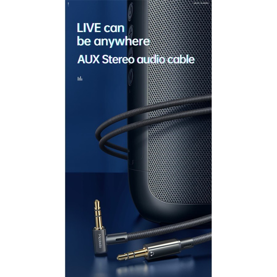 Kabel Aux Mcdodo CA-7591 Kabel Audio Stereo Jack 3.5MM 2M