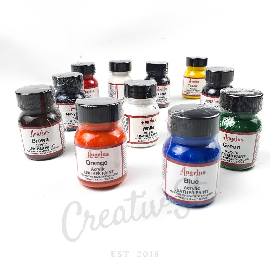 

ANGELUS Acrylic Leather Paint 1Oz 29.5Ml Cat Sepatu Kulit Midsole