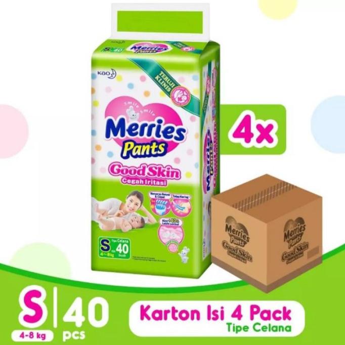 MERRIES GOOD SKIN PANTS S40 1 KARTON ISI 4 PCS