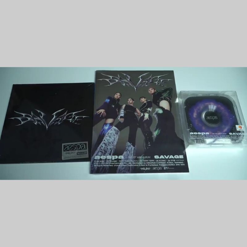 [READY STOCK] aespa (æspa) - SAVAGE (1st Mini Album) (P.O.S ver. / Hallucination Quest ver. / SYNK D