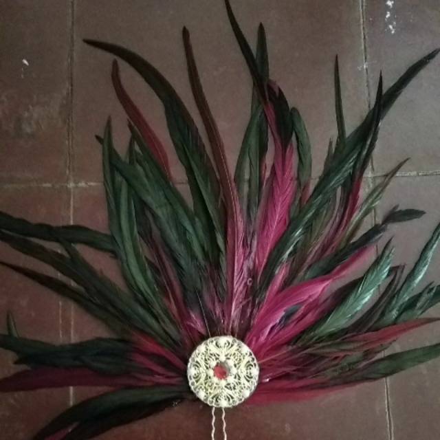 Aksesoris bulu, tari jaipong, tari kreasi 01