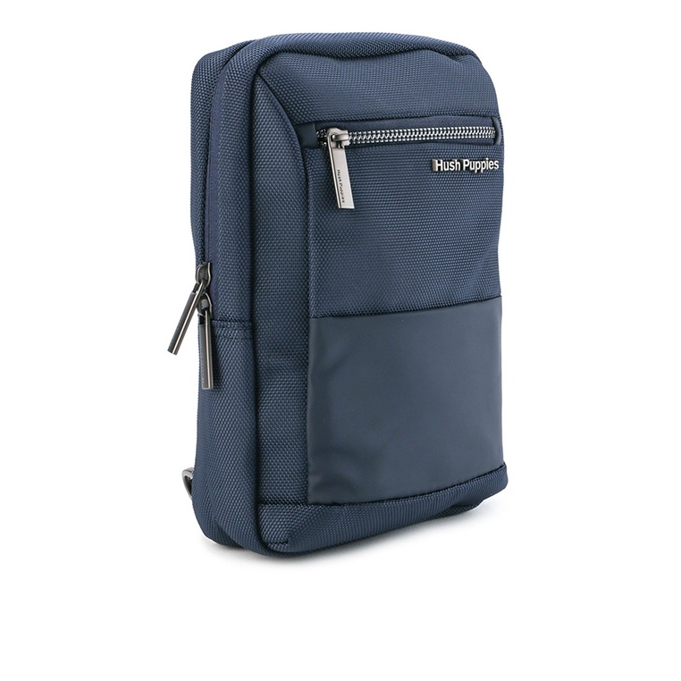 TAS SELEMPANG DADA/BADAN PRIA HUSH PUPPIES SLING CHEST/BODY/BAG ORIGINAL BIRU NAVY BLUE HM157