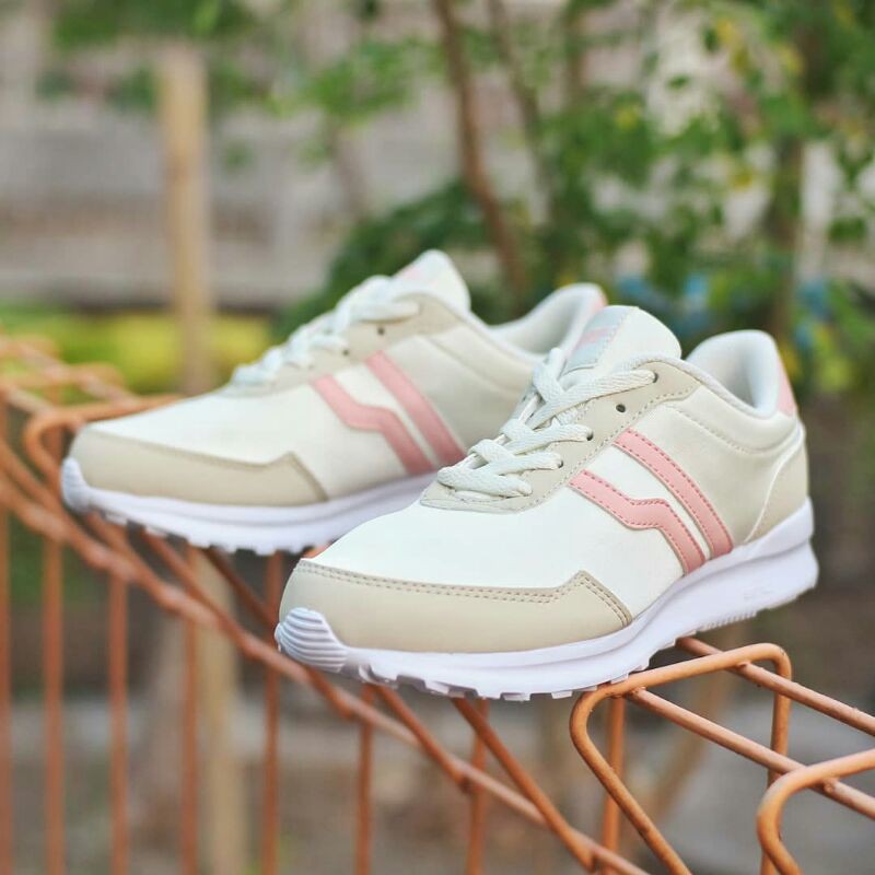 Piero Sepatu Sneakers Wanita City Core B W - Sand Pink
