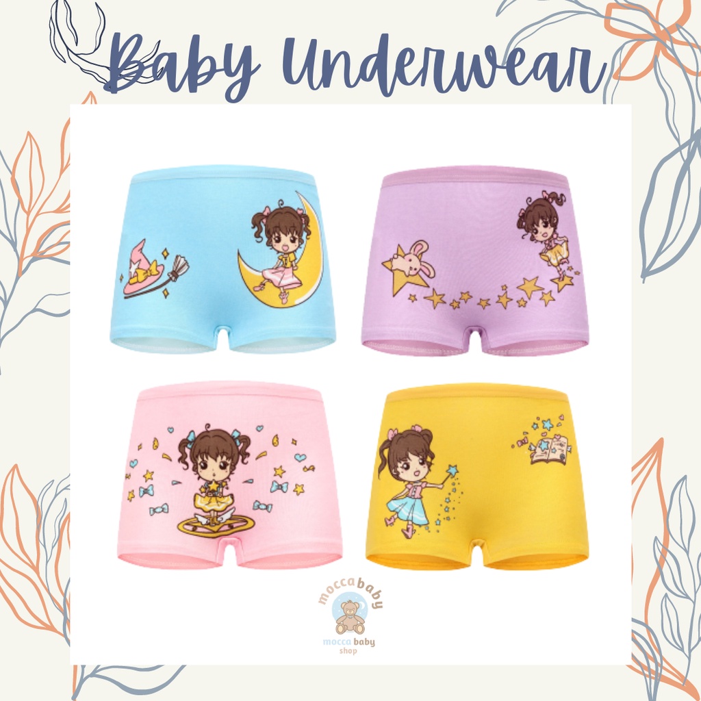 MBSS - XING DAILY CD PRINCESS MOON BXR celana dalam anak perempuan bahan katun halus 2-12 Tahun