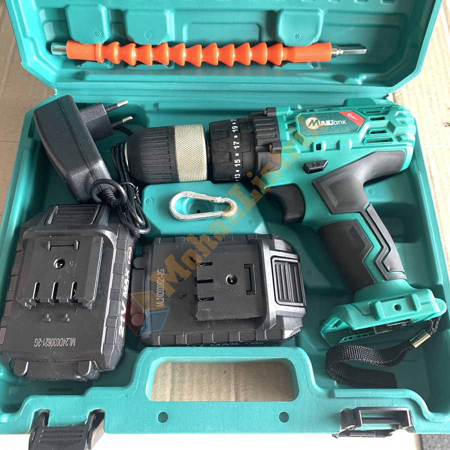 Mesin Bor Baterai Cordless Drill Mailtank 21V 13MM Bor Tangan Baterai 21V
