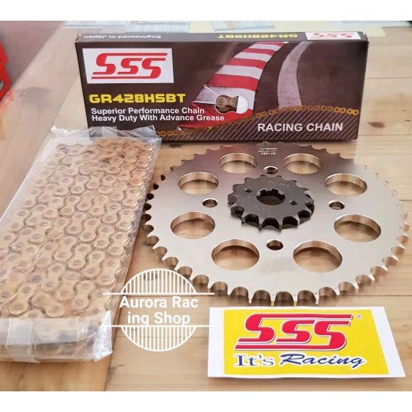 Gear Set  SSS 428  Honda Supra X 125 - Blade New - Revo Absolute - Kharisma & Rantai Hsbt