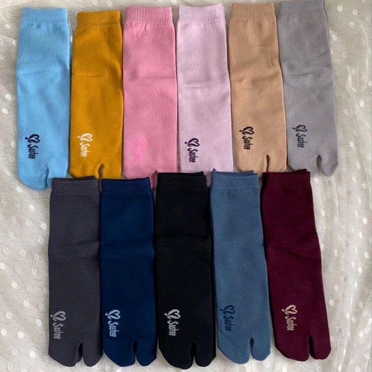 Kaos Kaki Sashee Jempol Polos Anak Warna Hijab All Size