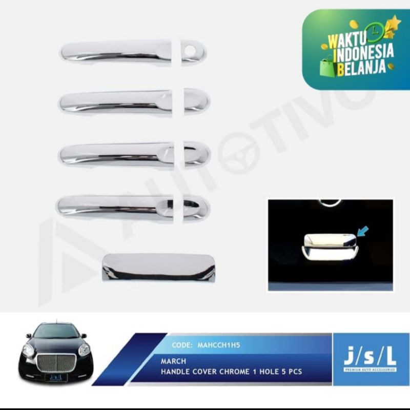 cover handle Nissan March chrome 1 hole jsl