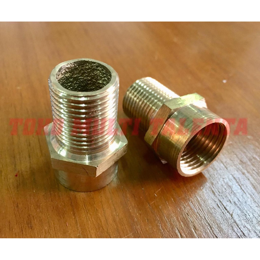 Sok Drat Luar Dalam 1/2 Inch Panjang Kn / Nepel / Sock Kran (l)