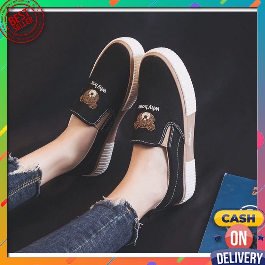 Voltus Sepatu Kasual Wanita Size 36 - 41 Herlina Silver Slip On Women Casual Shoes Vol-9552111 Silve