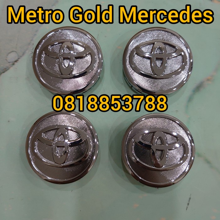 Dop Roda Velg Emblem Toyota 58mm Yaris Altis Vios Dop Roda Logo Toyota