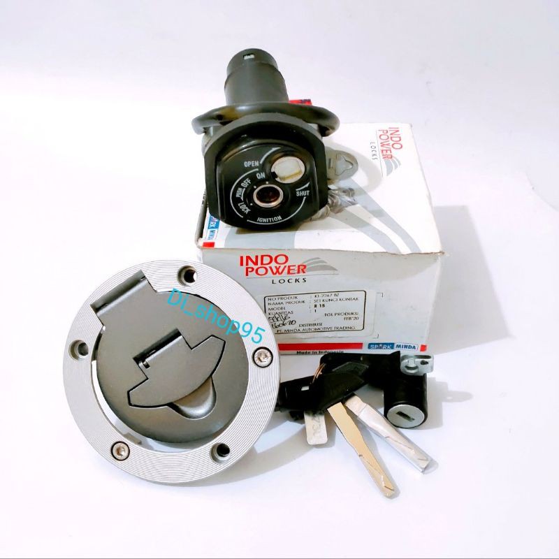 KUNCI KONTAK ORIGINAL R15 V2 KEY SET  ORIGINAL YAMAHA PRODUK MINDA  INDO POWER