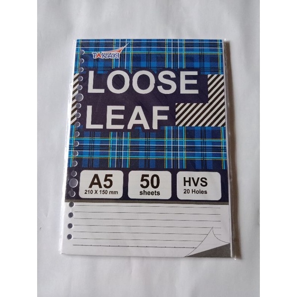 

Loose Leaf Tanaki A5 isi 50lembar