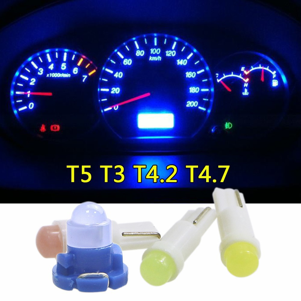 T5 T4.7 T4.2 T3 SMD Wedge Instrumen Dashboard Mobil Meter LED Light Bulb Sepeda Motor cahaya