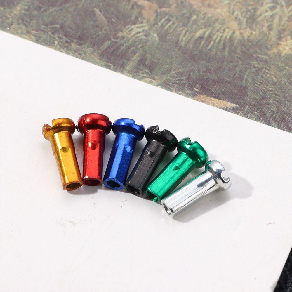 Populer 10/20/50pcs Wheel Spoke Nipples Sepeda Gunung 14mm Sepeda Sepeda Roda Aksesoris