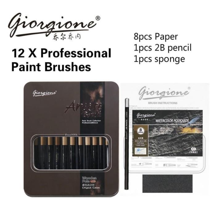 

STOK BARU! GIORGIONE BRUSH SET 12 (V-12) WITH BAG ALAT LUKIS TERMURAH DAN TERBARU AL4