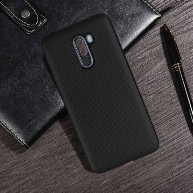 Xiaomi Poco F1 Poco F3 Case Softcase Full Carbon Slim Skin Protector Black Cover Auto Fokus Premium